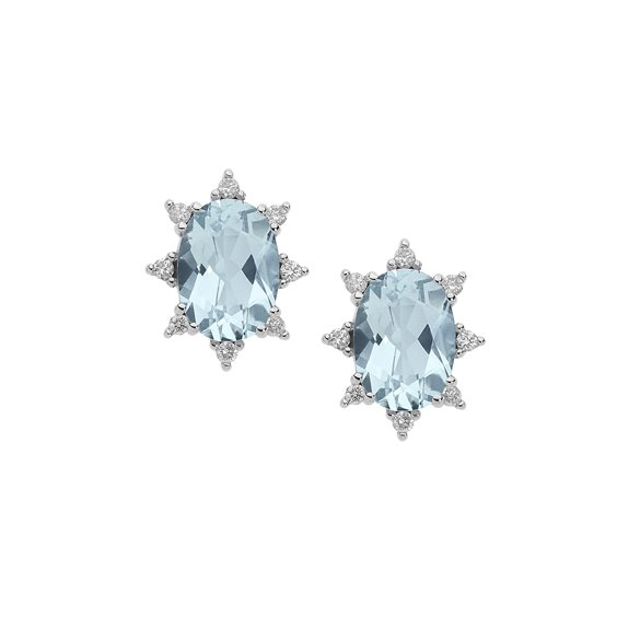 Boucles d'oreilles Comete Femme Fantasia Di Acquamarina in Or blanc ORQ234 - ORQ234